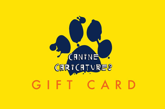 Canine Caricatures Pet Portraits Gift Card